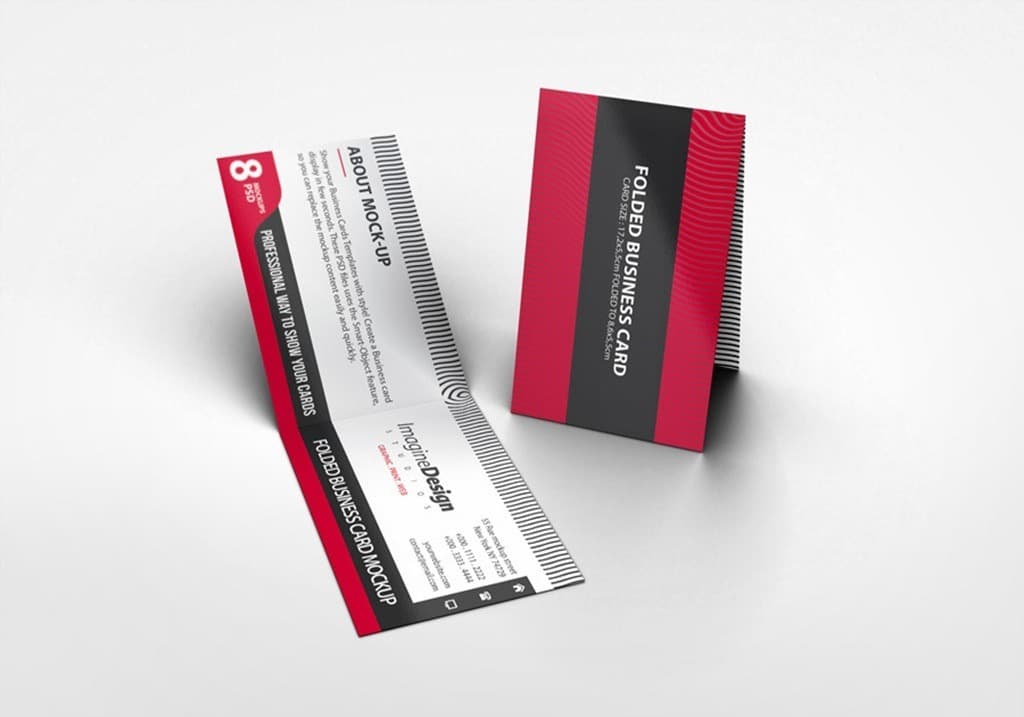 Folded Business Card